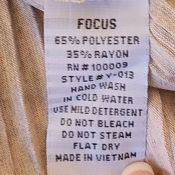 Focus Casual Life Sleeveless Cowl Neck Tunic Blouse Size M - Picture 5 of 9